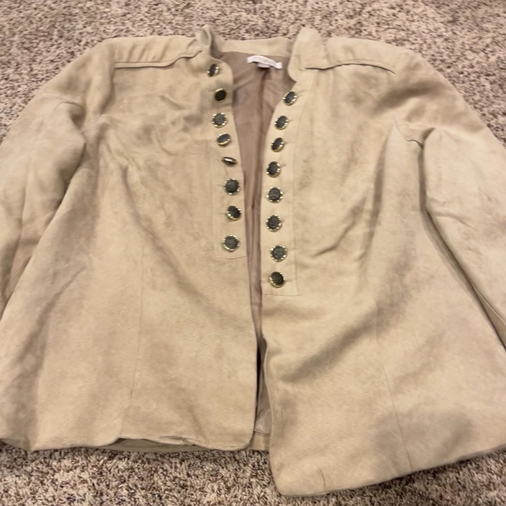 Roz and Ali Women’s Beige Jacket Size 1X
